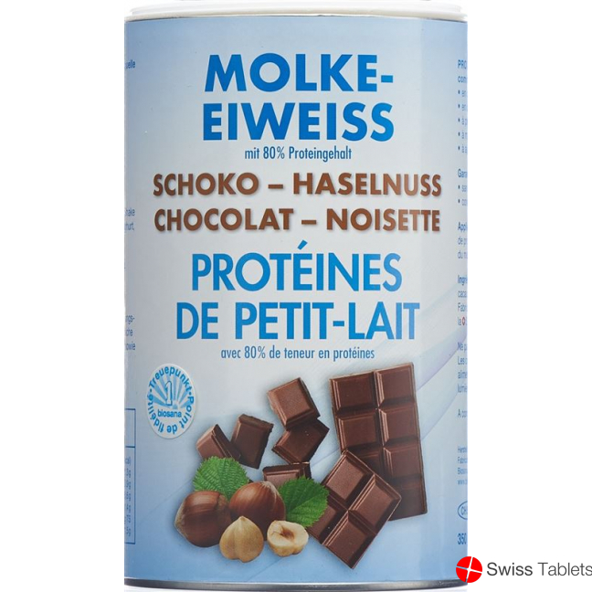 Biosana Molke Eiweiss Pulver Schoko-Haselnuss 350g buy online