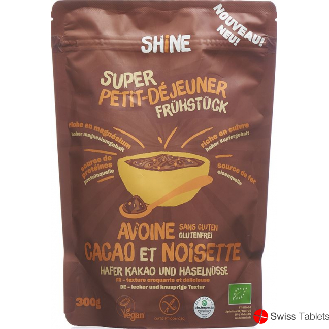 Shine Hafer Frühstück Roher Kakao Haselnuss 300 buy online