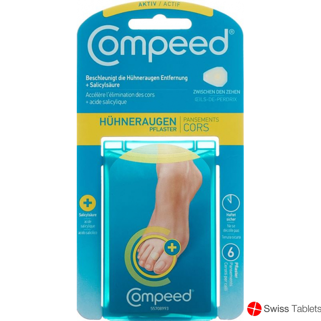 Compeed (pi) Huehneraugenpflaster S Aktiv 6 Stück buy online