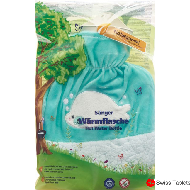 Sänger Hot-water bottle natural rubber velour 0.8L seal buy online