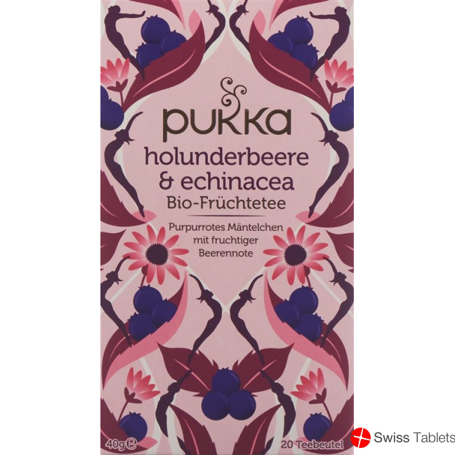 Pukka Holunderbeere & Echinacea Tee Bio Beutel 20 Stück buy online