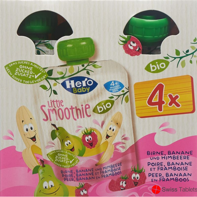 Hero Baby Smoothie Bir Ba Him Bio Quattro 4x 90g buy online