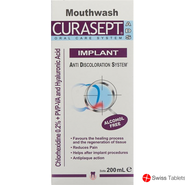 Curasept Ads Implant Mouthwash Flasche 200ml buy online