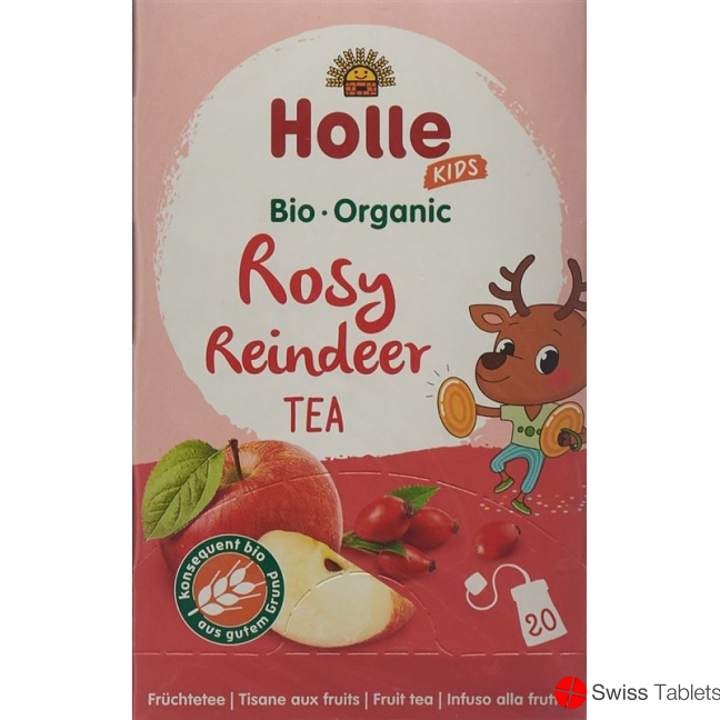 Holle Rosy Reindeer fruit tea Bio 20x 2.2g buy online
