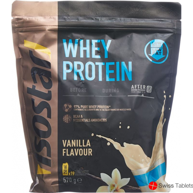 Isostar Whey Protein Powder Vanilla Bag 570g buy online