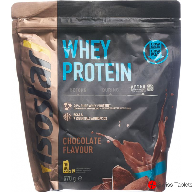 Isostar Whey Protein powder chocolate bag 570g buy online