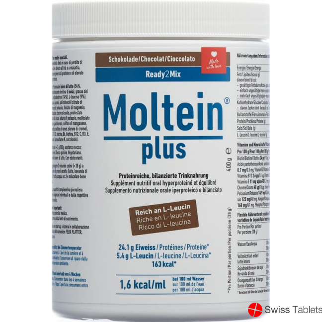 Moltein Plus Ready2Mix Chocolate can 400g buy online