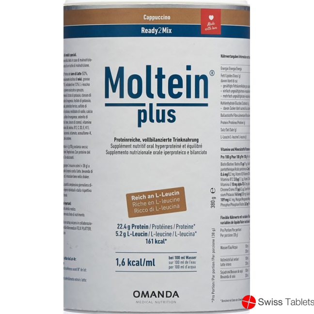 Moltein Plus Ready2Mix Cappuccino can 400g buy online