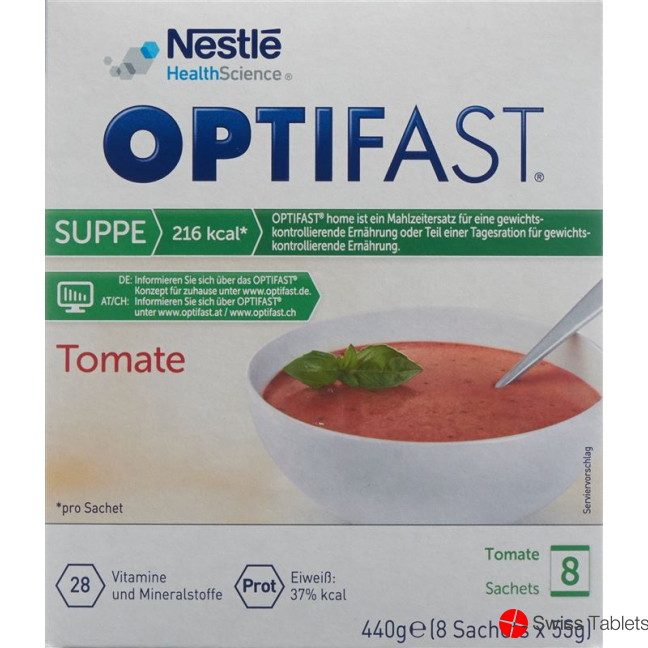 Optifast Soup tomato 8 bags 55g buy online