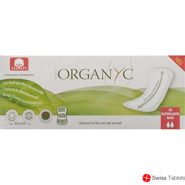 Organyc Slipeinlagen Maxi Extra Lang 20 Stück buy online