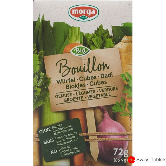 Morga Gemüse Bouillon Würfel Go Clean Bio 8 Stück buy online