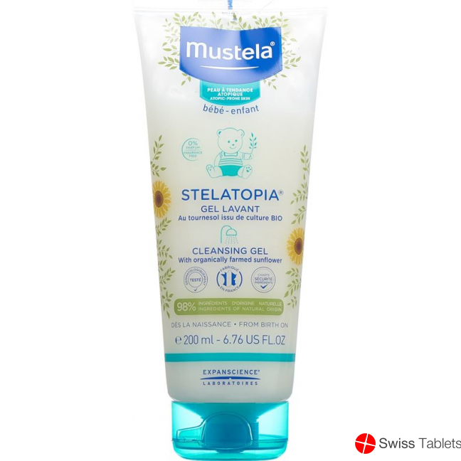 Mustela Stelatopia Waschcr Atopie Haut (n) 200ml buy online