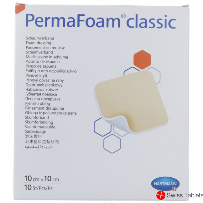 Permafoam Classic 10x10cm Steril 10 Stück buy online