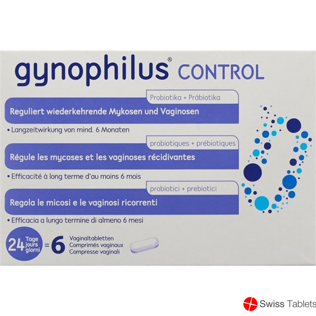 Gynophilus Control vaginal tablets 6 pieces buy online