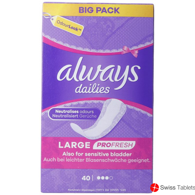Always panty liner Profresh Large 40 pieces buy online