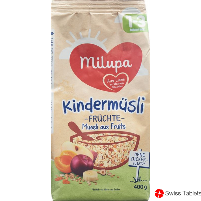 Milupa Kindermuesli Früchte ab dem 1. Jahr 400g buy online