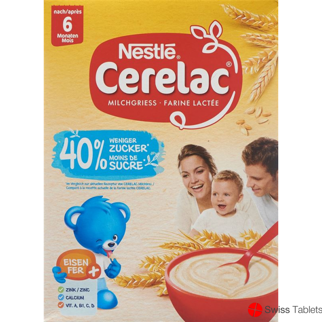 Nestle Cerelac Milchbrei -40% Zucker 6m 250g buy online