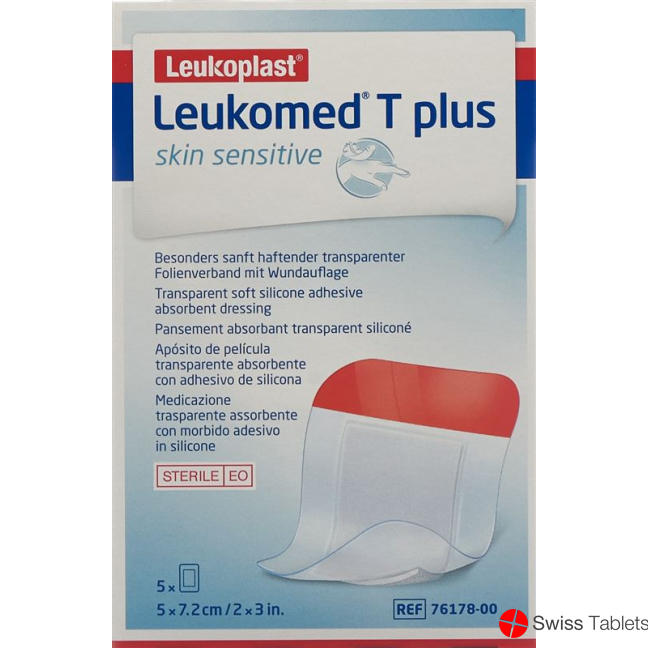 Leukomed T Plus Skin Sensitive 5x7.2cm 5 pieces buy online