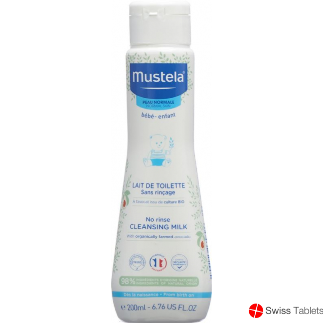 Mustela Reinigungsmilch Normale Haut O Abspül 200ml buy online