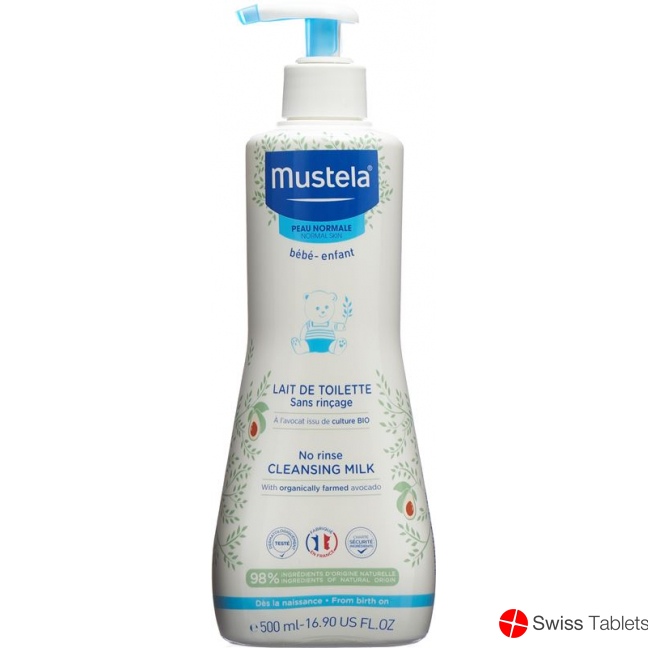 Mustela Reinigungsmilch Normale Haut O Abspül 500ml buy online