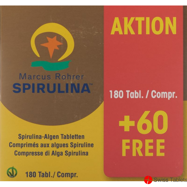 Spirulina Marcus Rohrer Tabletten 180 Stk+60 Stk Gratis buy online