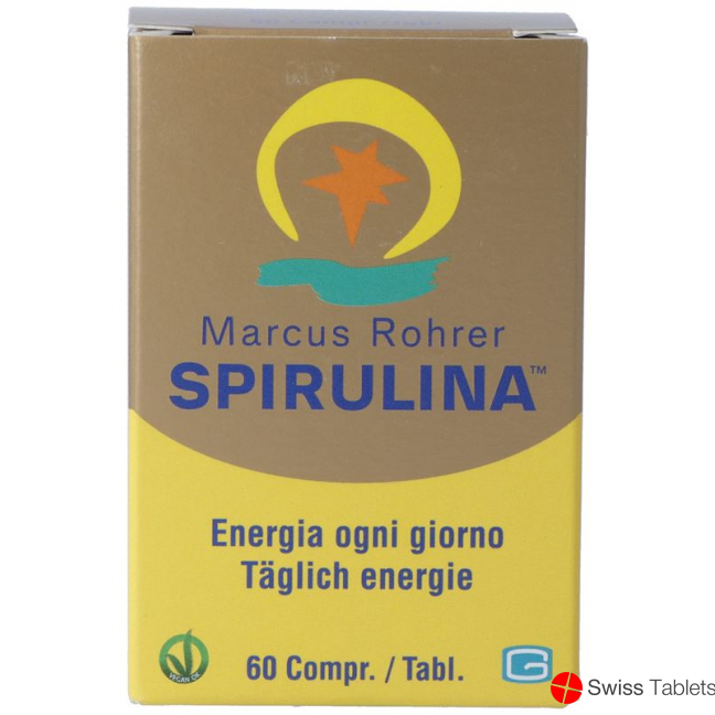 Spirulina Marcus Rohrer Tabletten Glasflasche 60 Stück buy online