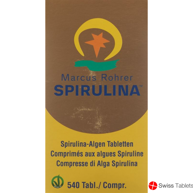 Spirulina Marcus Rohrer Tabletten Glasflasche 540 Stück buy online