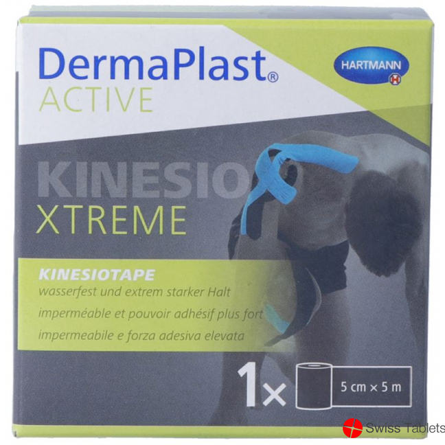 Dermaplast Active Kinesiotape Xtreme 5cmx5m Black buy online