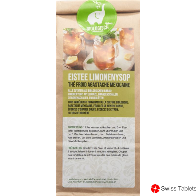 Dixa Eistee Bio Limonenysop 100g buy online