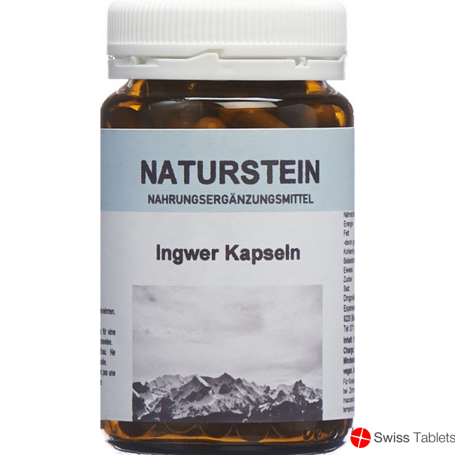 Naturstein Ingwer Kapseln Glasflasche 100 Stück buy online