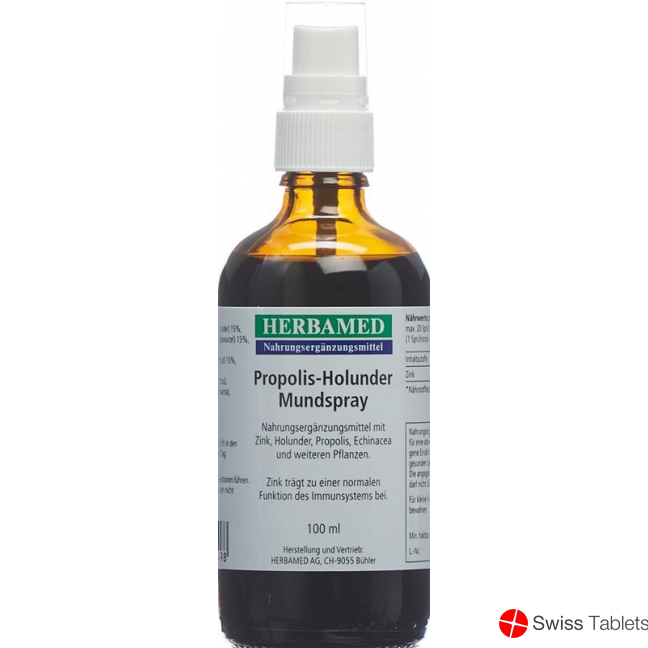 Herbamed Porpolis-Holunder Mundspray 100ml buy online