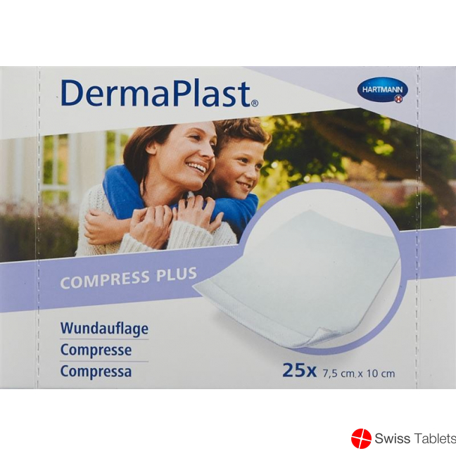 Dermaplast Compress Plus 7.5x10cm 25 Pieces buy online