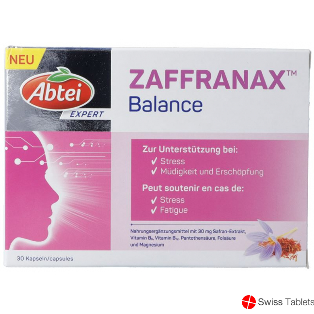 Abtei Zaffranax Balance Kapseln 30 Stück buy online