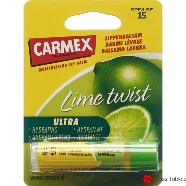 Carmex Lippenbalsam Lime SPF 15 Stick 4.25g buy online