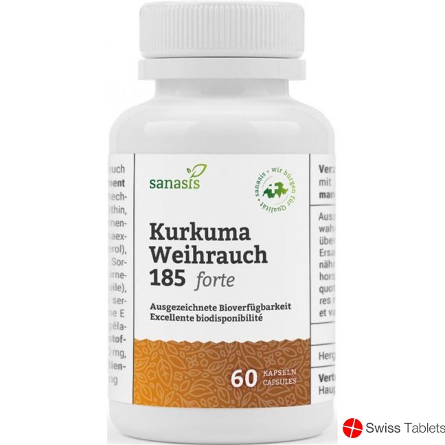 Sanasis Kurkuma Weihrauch 185 Forte Kapseln 60 Stück buy online