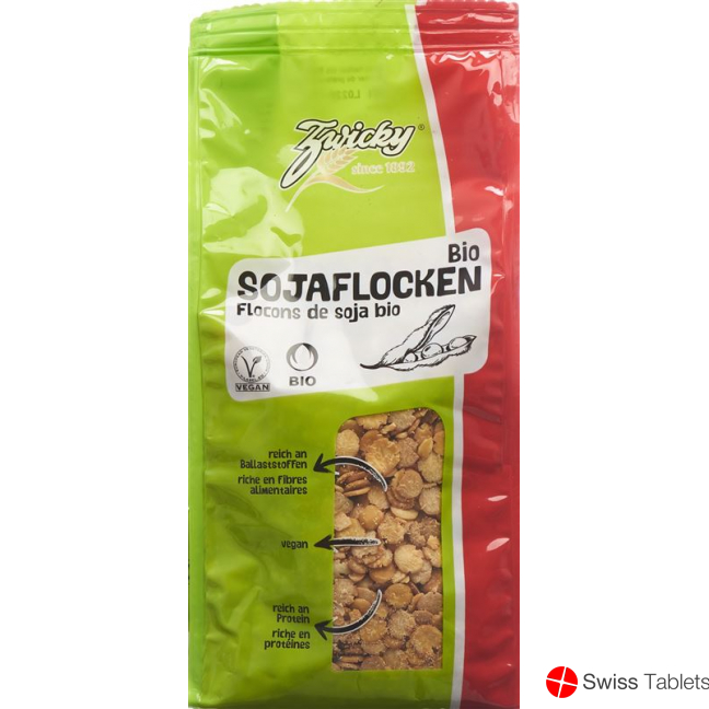 Zwicky Bio Sojaflocken Knospe Beutel 500g buy online