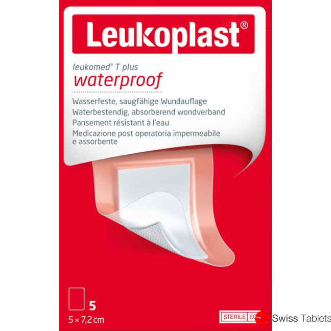 Leukoplast Leukomed T+ 7.2x5cm Sterile 5 pieces buy online