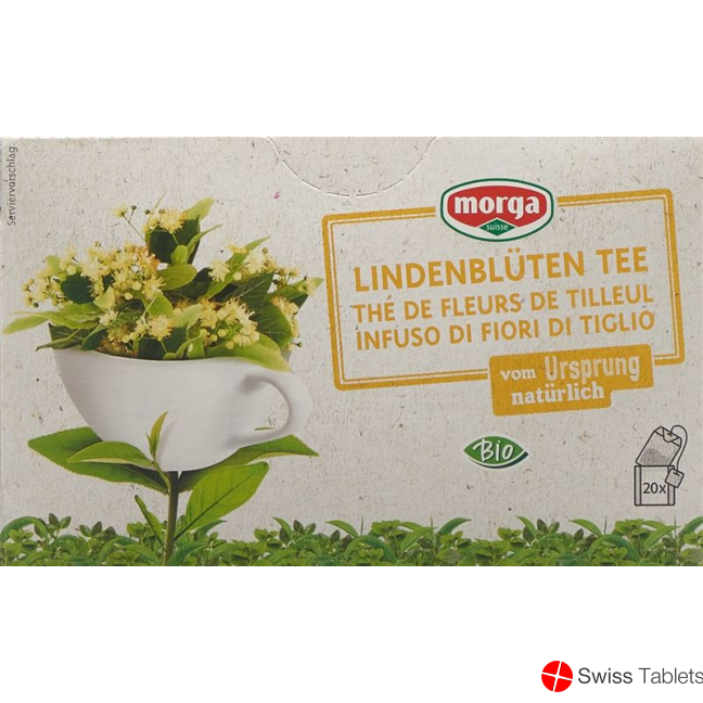 Morga Lindenblüten Tee mit Hülle Bio 20 Stück buy online