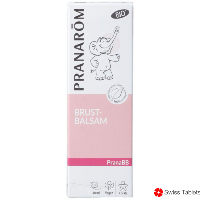 Pranarom Pranabb Brust Balsam Bio Tube 40ml buy online