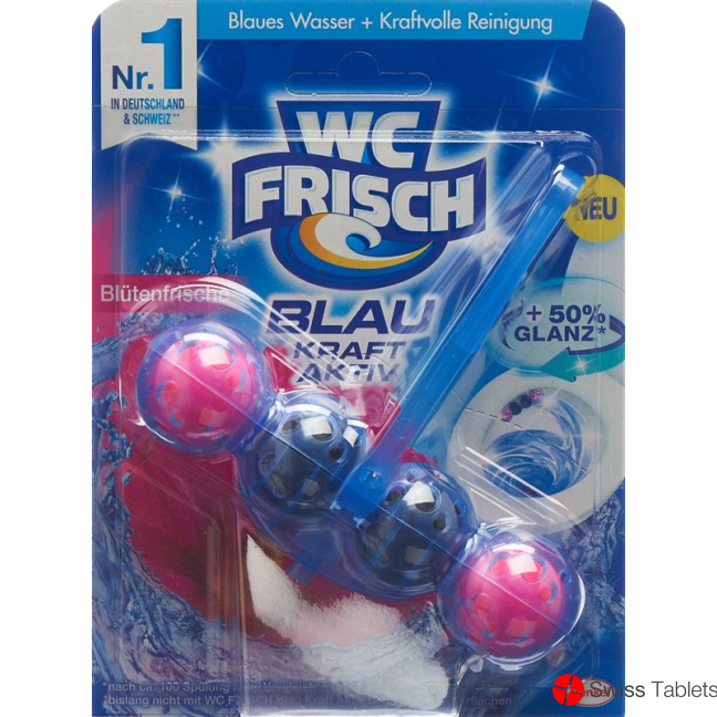 WC-frisch Kraft-Activ Blauspüler Blütenfri 50g buy online