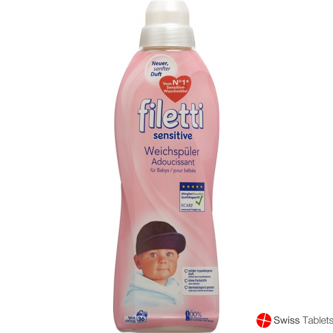 Filetti Sensitive Weichspüler 36 Wg Flasche 0.9L buy online