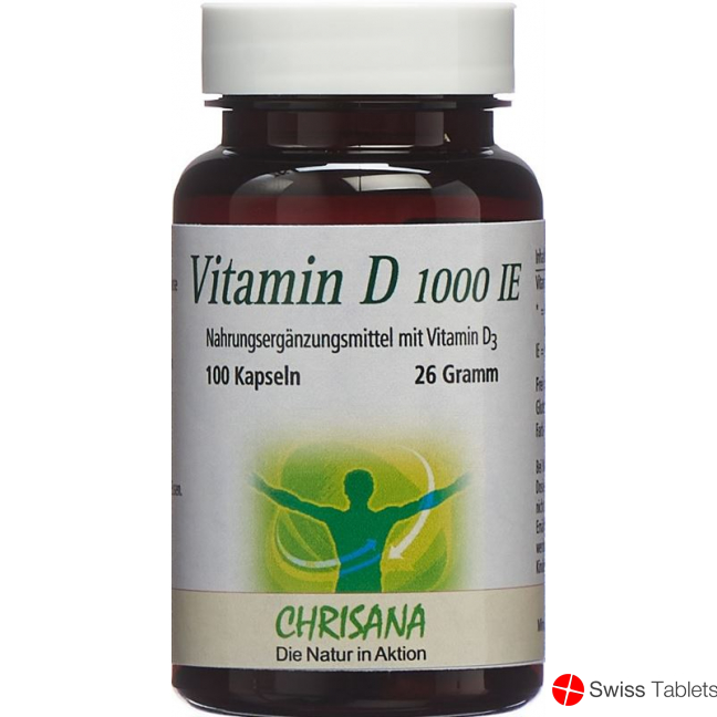 Chrisana Vitamin D3 Kapseln 1000 Ie Dose 100 Stück buy online