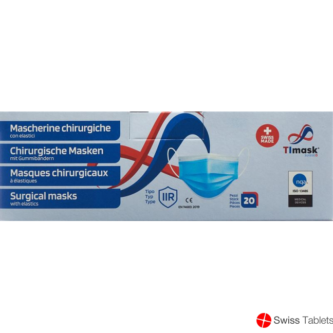 Timask Einweg-Medizinmaske Typ Iir Valentin 20 Stück buy online
