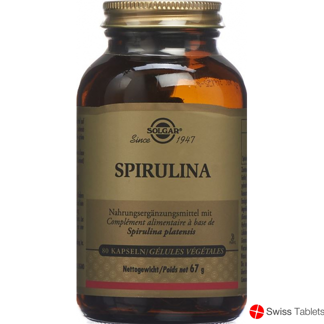 Solgar Spirulina Kapseln Dose 80 Stück buy online