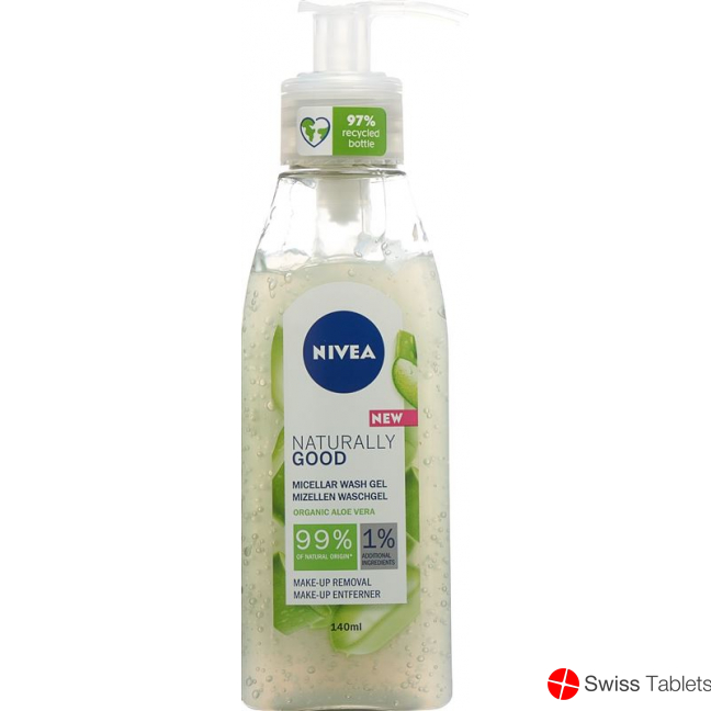 Nivea Naturally Good Mizell Waschgel Flasche 140ml buy online