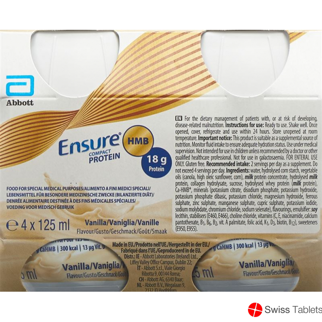 Ensure Compact Protein Hmb Vanille 4x 125ml buy online