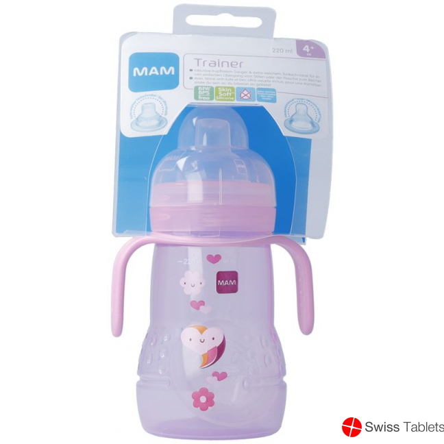 Mam Trainer Flasche mit Griff 220ml 4+m Girl buy online
