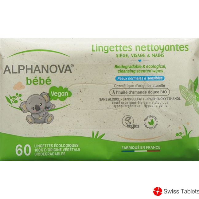 Alphanova BB Pflegetücher Bio Abbaubar 60 Stück buy online