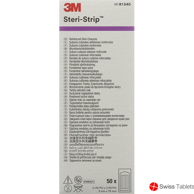 3M Steri Strip 3x75mm Wei Verstärkt (n) 50x 5 Stück buy online