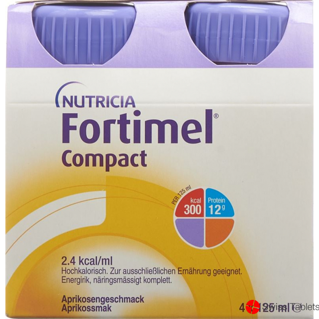 Fortimel Compact Aprikose (neu) 4 Flasche 125ml buy online